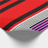 縞で飾ります ラッピングペーパー (角)