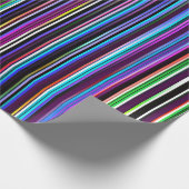 縞で飾ります ラッピングペーパー (角)