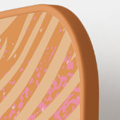 縞模様のはっきりした色 ピックルボールラケット (左詳細)