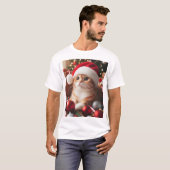 縞模様のクリスマス Tシャツ (正面フル)
