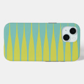 縞模様のシーシャンブルのグリーンとチャートリューズのiPhoneケース Case-Mate iPhoneケース (裏面 (横))