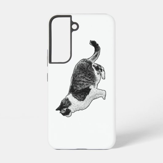 縞模様の友達、安定した形 SAMSUNG GALAXYケース (裏面)