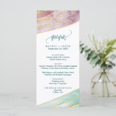 縞模様の宝石 |ディナーメニューカードの作成 メニュー (スタンド正面)