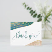 縞模様の宝石 | Emeraldありがとう ポストカード (スタンド正面)