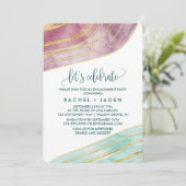 縞模様の宝石 | Mauve お祝いしよう 招待状 (スタンド正面)