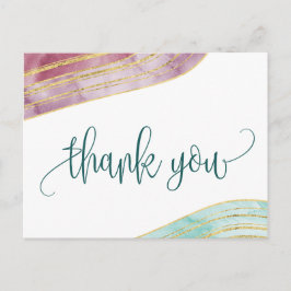 縞模様の宝石 | Mauve 感謝 ポストカード