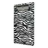 縞模様の模様が黒と白+アイディア ミニクリップボード (アングル2)