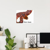 縞模様の水蛇 ポスター (ホームオフィス)