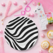 縞模様の流れ ペーパープレート (パーティー)