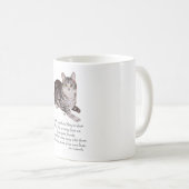 縞模様の猫の虹の橋 コーヒーマグカップ (正面右)