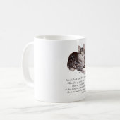 縞模様の猫の虹の橋 コーヒーマグカップ (正面左)
