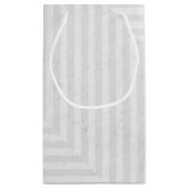 縞模様の紙の背景 スモールペーパーバッグ (裏面)