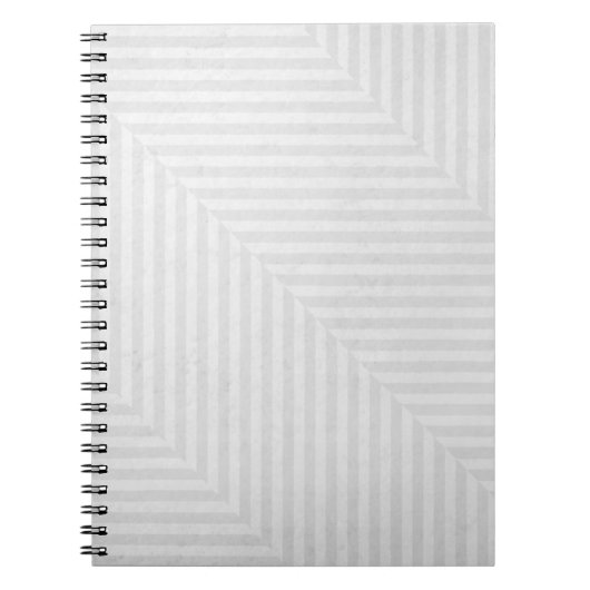 縞模様の紙の背景 ノートブック (正面)