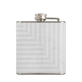 縞模様の紙の背景 フラスク (裏面)