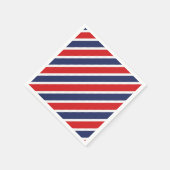 縞模様の スタンダードカクテルナプキン (角)