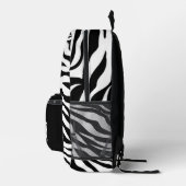 縞模様パーソナライズされた プリントバックパック (右)