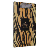 縞模様金ゴールド背景 クリップボード (右)