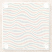 縞模様 ガラスコースター (裏面)