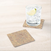 縞模様 スクエアペーパーコースター (インサイチュ)
