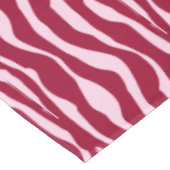 縞模様 – バーガンディとピンク テーブルクロス (アングル)