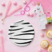 縞模様 ペーパープレート (パーティー)