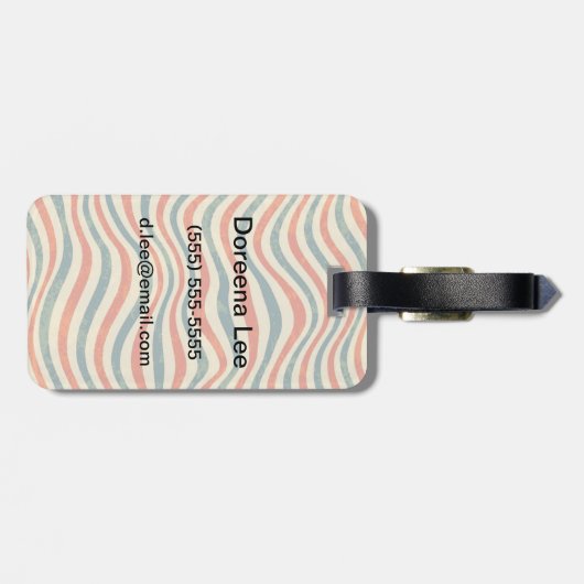 縞模様 ラゲッジタグ (裏面横)
