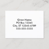 縞模様 名刺 (裏面)