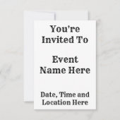 縞模様 招待状 (正面)