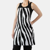 縞模様（白黒） | スタイリッシュアニマルプリント エプロン (インサイチュ)