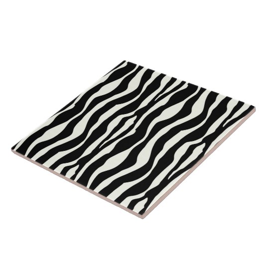 縞模様 – 白黒 タイル (側面)