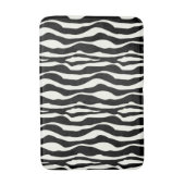 縞模様 – 白黒 バスマット (正面縦)