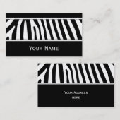縞模様+背景とアイディア 名刺 (正面/裏面)