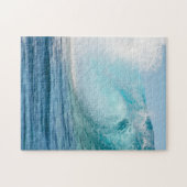 縦のパズルを壊す太平洋の大きい波 ジグソーパズル (横)