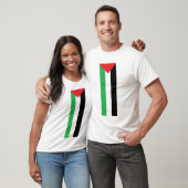 縦のパレスチナの旗のTシャツ Tシャツ (ユニセックス)