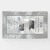 縦のパーソナライズな写真の旗は、引き起こります 横断幕 (横)