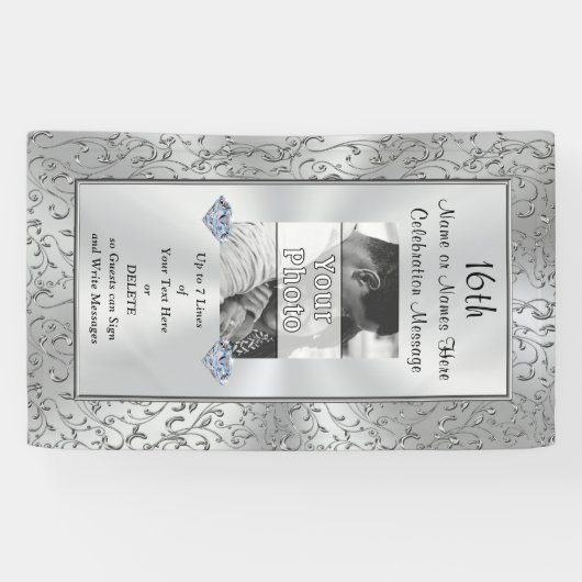 縦のパーソナライズな写真の旗は、引き起こります 横断幕 (横)