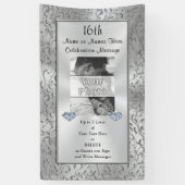 縦のパーソナライズな写真の旗は、引き起こります 横断幕 (縦)