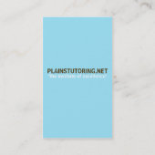 縦のブラウンおよび水 名刺 (裏面)