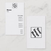 縦のロゴのクラシック2 名刺 (正面/裏面)