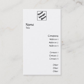 縦のロゴは2つを滑らかにします 名刺