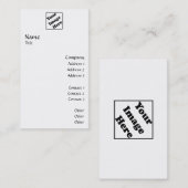 縦のロゴは2つを滑らかにします 名刺 (正面/裏面)