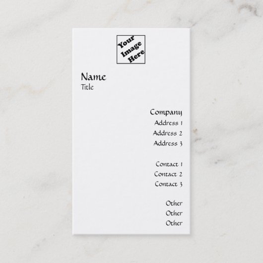 縦のロゴは2つを滑らかにします 名刺 (正面)