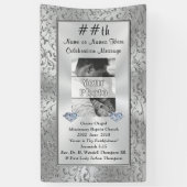 縦の写真およびパーソナライズなパーティーの旗 横断幕 (縦)