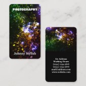 縦の写真のイメージの自然なカバー 名刺 (正面/裏面)