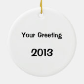 縦の握りこぶしのオーナメント セラミックオーナメント (裏面)