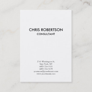 縦の明白で黒く及び白いぽっちゃりした名刺 名刺