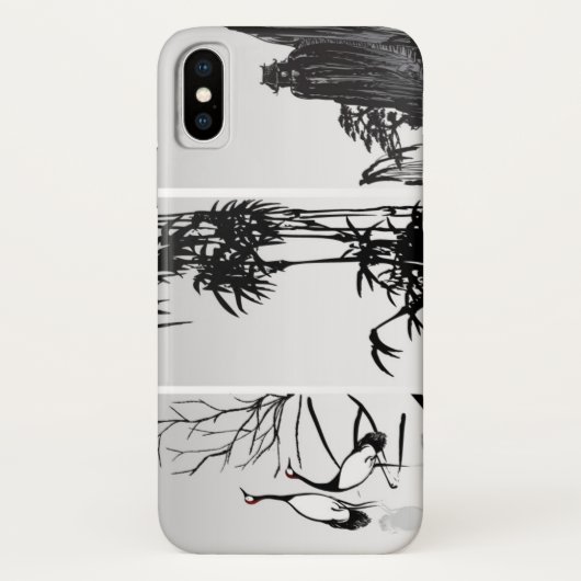 縦の東洋スクロール Case-Mate iPhoneケース (裏面)