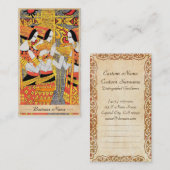 縦の歌の東洋のエジプトの女性女性の女の子 名刺 (正面/裏面)