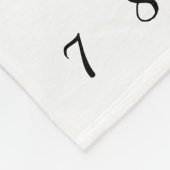 縦の水彩画の女の赤ちゃんのマイル標石毛布 フリースブランケット (角)