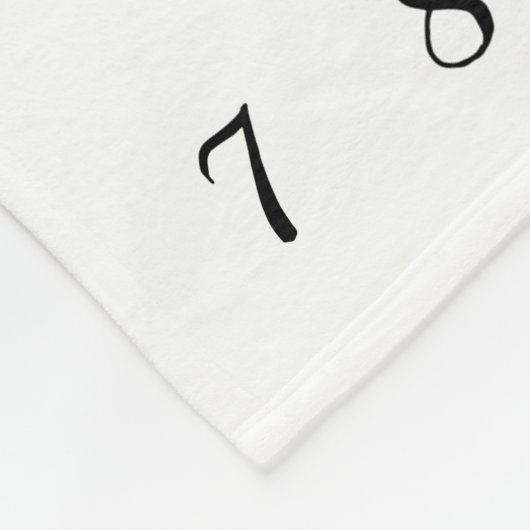 縦の水彩画の女の赤ちゃんのマイル標石毛布 フリースブランケット (角)